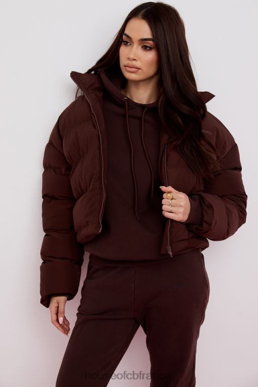 House of CB doudoune oversize en forme de C Hero Chocolate N888H1047 vêtements