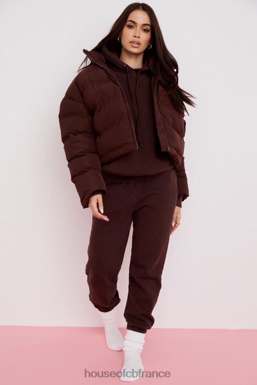 House of CB doudoune oversize en forme de C Hero Chocolate N888H1047 vêtements