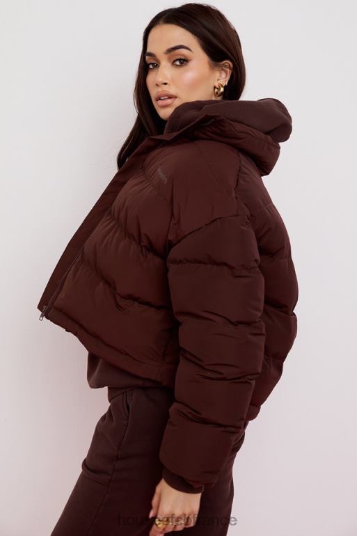House of CB doudoune oversize en forme de C Hero Chocolate N888H1047 vêtements