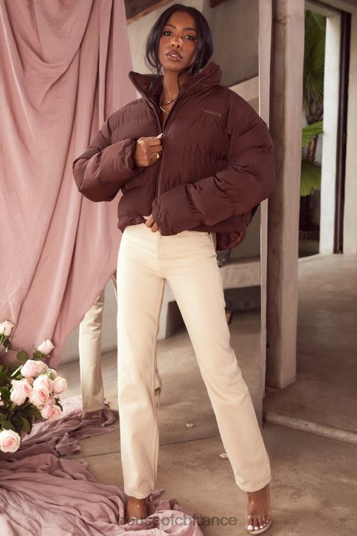 House of CB doudoune oversize en forme de C Hero Chocolate N888H1047 vêtements