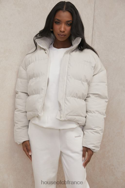 House of CB doudoune oversize en forme de C Hero ivoire N888H1046 vêtements
