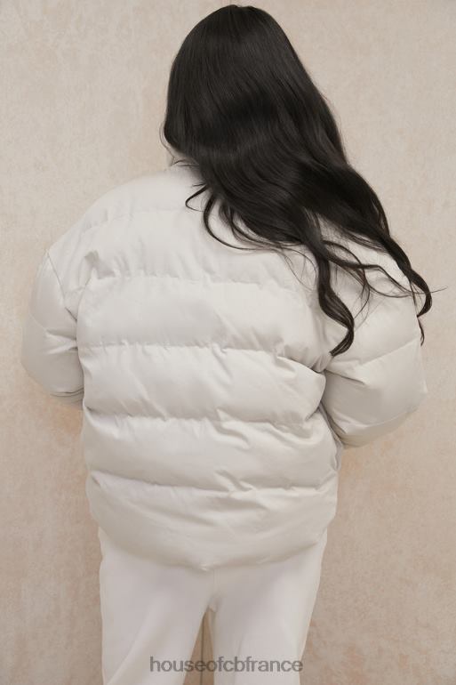 House of CB doudoune oversize en forme de C Hero ivoire N888H1046 vêtements