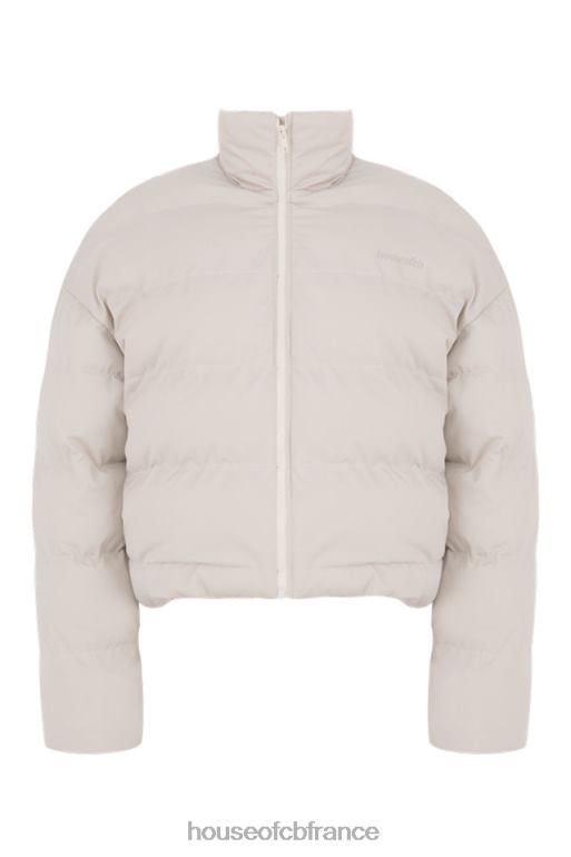 House of CB doudoune oversize en forme de C Hero ivoire N888H1046 vêtements