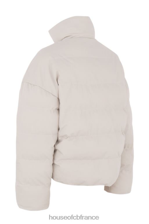 House of CB doudoune oversize en forme de C Hero ivoire N888H1046 vêtements