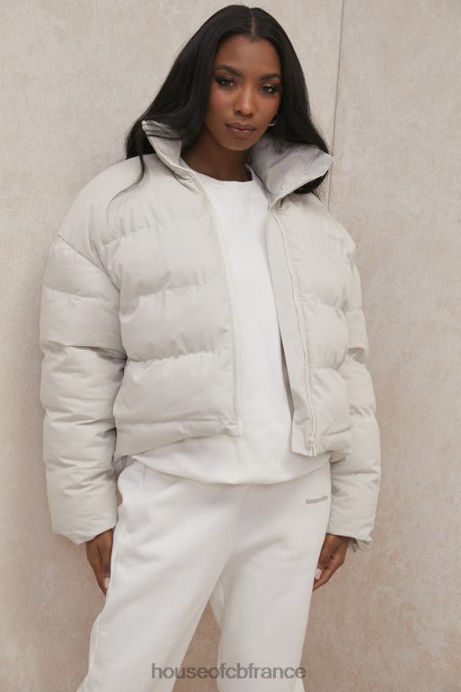 House of CB doudoune oversize en forme de C Hero ivoire N888H1046 vêtements