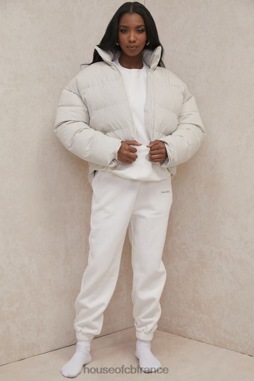 House of CB doudoune oversize en forme de C Hero ivoire N888H1046 vêtements