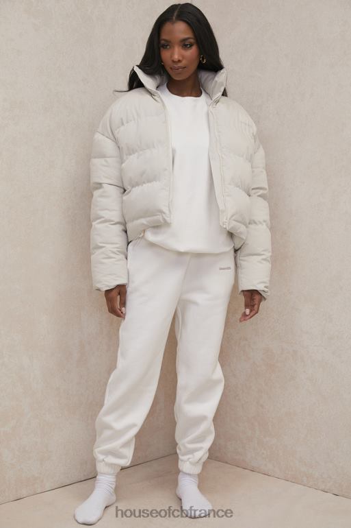 House of CB doudoune oversize en forme de C Hero ivoire N888H1046 vêtements