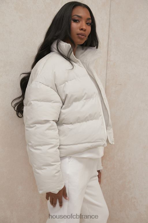 House of CB doudoune oversize en forme de C Hero ivoire N888H1046 vêtements