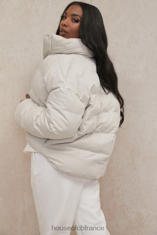House of CB doudoune oversize en forme de C Hero ivoire N888H1046 vêtements