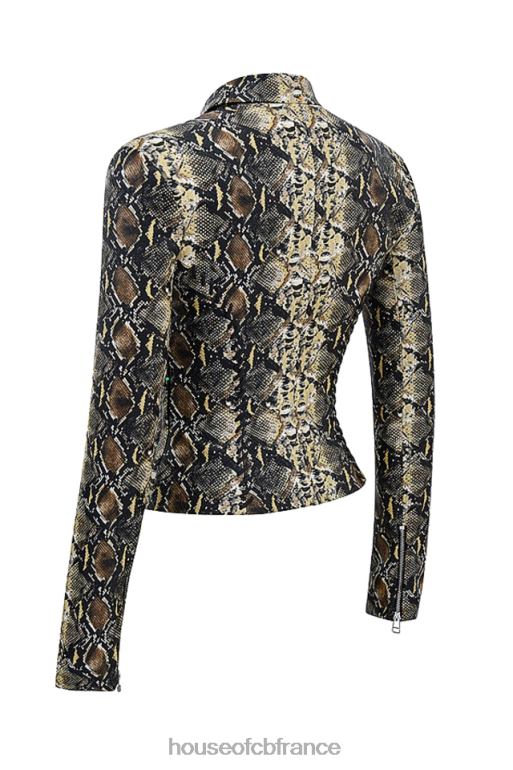 House of CB vani - veste ajustée à imprimé serpent N888H1028 vêtements
