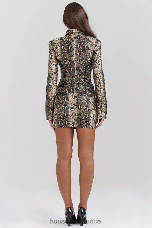 House of CB vani - veste ajustée à imprimé serpent N888H1028 vêtements