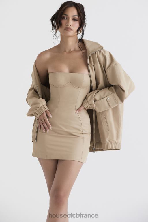 House of CB veste de survêtement oversize taupe cami N888H1042 vêtements