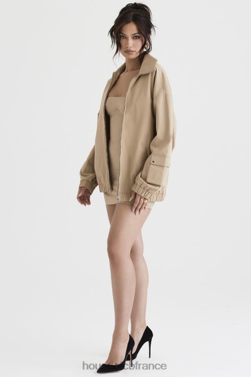 House of CB veste de survêtement oversize taupe cami N888H1042 vêtements