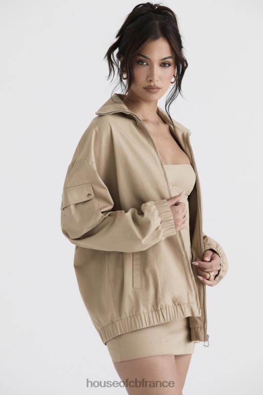 House of CB veste de survêtement oversize taupe cami N888H1042 vêtements