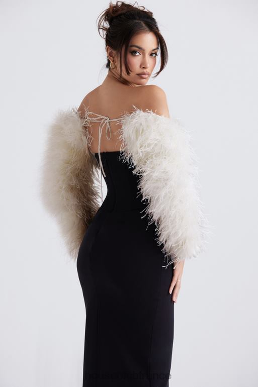House of CB veste à manches marabout blanc cassé cendré N888H1037 vêtements