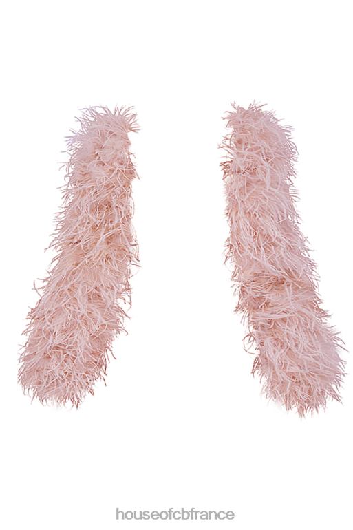 House of CB veste à manches marabout rose tendre cendré N888H1035 vêtements
